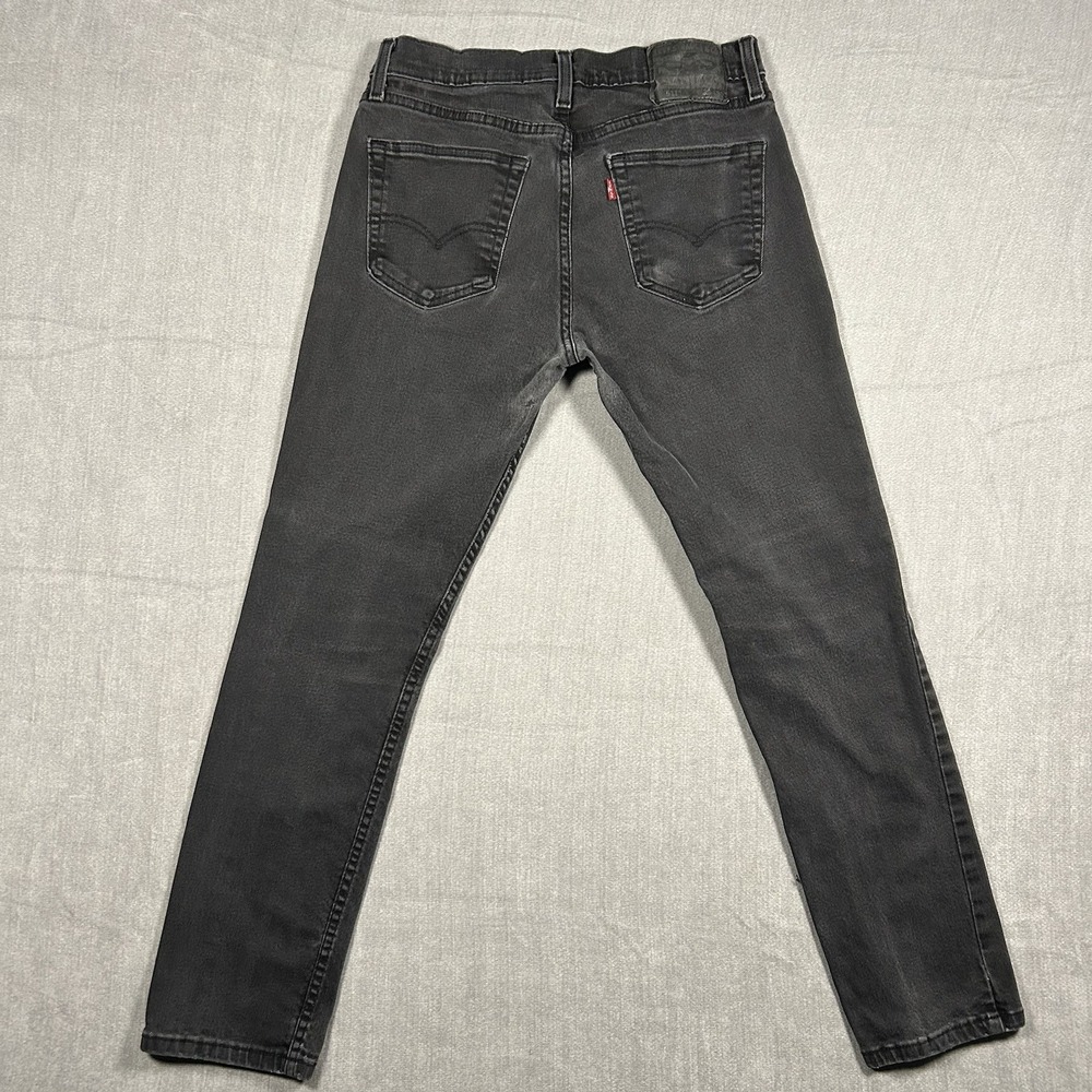 Levis 511 Slim Fit Jeans Mens 32x30 Black Faded Denim WaterLess Stretch Pants